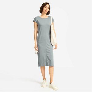 NWOT Everlane Luxe Cotton Side-Slit Tee Dress XS